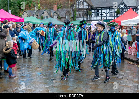 Sabato 08 Dicembre 2018 - T egli annuale Dickensian Lymm Festival in Lymm, Cheshire, Inghilterra, Regno Unito. Foto Stock
