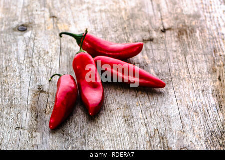 Red Hot Chili di pepe o peperoncino piccante di pepe di cayenna, spice da cucina messicana Foto Stock