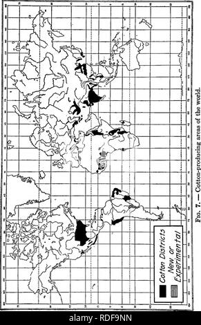 . Raccolti di Campo per il cotone-cintura. L'agricoltura. 34 raccolti di campo FOB IL COTONE-cintura. Si prega di notare che queste immagini vengono estratte dalla pagina sottoposta a scansione di immagini che possono essere state migliorate digitalmente per la leggibilità - Colorazione e aspetto di queste illustrazioni potrebbero non perfettamente assomigliano al lavoro originale. Morgan, James Oscar. New York, la Macmillan company Foto Stock