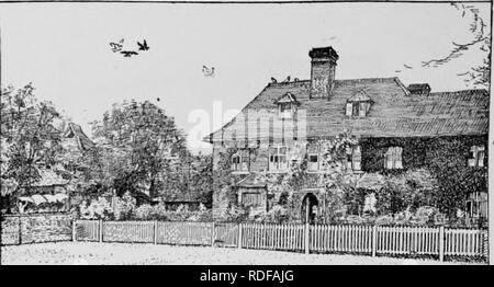 . La storia di Victoria della contea di Hertford. Storia naturale. Una storia di HERTFORDSHIRE è stato utilizzato un* un fabbricato e successivamente come una scuola. Essa ultimamente è stato comprato e dato per una Chiesa casa (ghiaccio di beneficenza, no. l).11* su entrambi i lati della strada a campana sono diversi del xvii secolo costruito cottage di legno e mattoni rivestito con cemento e avente superiore sporgente storie. Un cottage sul lato sud ha il suo originale ciminiere in laterizio. Ci sono anche alcuni gradevoli 1 8th- centory case in città. Sulla strada di alta Wych è la mano e il Crown Inn, un cinquecentesco edificio a capanna di due storie whic Foto Stock