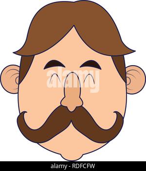 Uomo bavarese oktoberfest cartoni animati Illustrazione Vettoriale