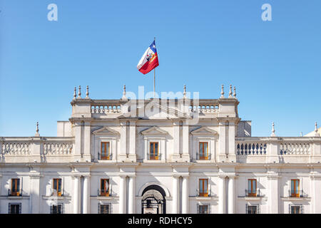 Il Palazzo Presidenziale di La Moneda - Santiago del Cile Foto Stock