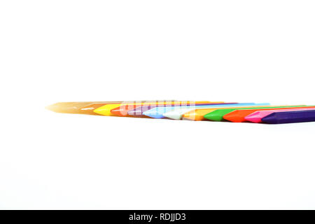 Foto di coloratissimi sketch. Isolato su uno sfondo bianco. Foto Stock