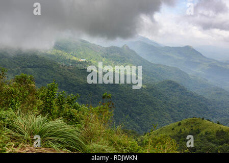 Ponmudi colline, Kerala, India Foto Stock