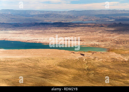 Vista aerea del Grand Canyon e il Lago Mead Foto Stock