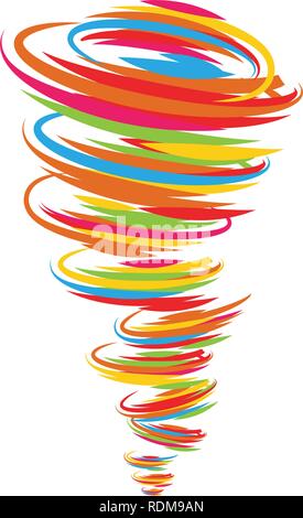 Tornado simbolo logo illustrazione vettoriale design Illustrazione Vettoriale