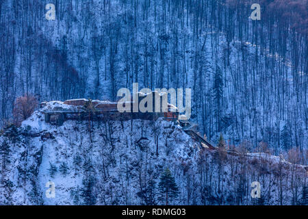 Fortezza di Poienari, Arefu, Arges county Romania Foto Stock