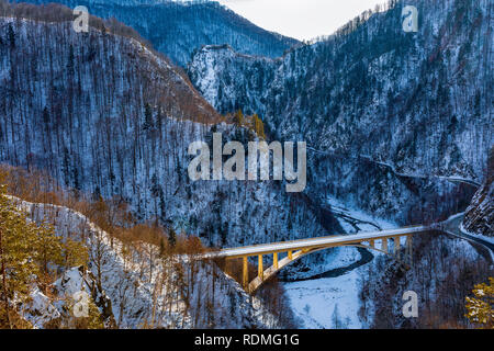 Fortezza di Poienari, Arefu, Arges county Romania Foto Stock