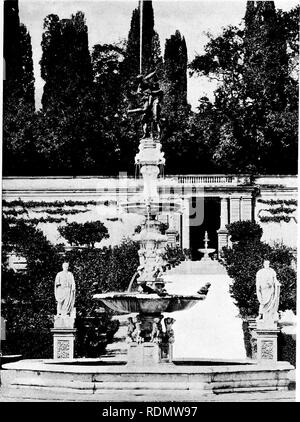 . Europei e giardini giapponesi; carte leggere prima dell'American Institute of Architects ... Giardini; giardini. Europei e giardini giapponesi. Il terrazzamento è degna di un attento studio' Royal Villa castello nei pressi di Firenze. Si prega di notare che queste immagini vengono estratte dalla pagina sottoposta a scansione di immagini che possono essere state migliorate digitalmente per la leggibilità - Colorazione e aspetto di queste illustrazioni potrebbero non perfettamente assomigliano al lavoro originale. Brown, Glenn, 1854-1932; Hamlin, A. D. F. (Alfred Dwight Foster), 1855-1926; Sturgis, R. Clipston (Richard Clipston), 1860-1951; Howard, John Galen, 1864-1931; Foto Stock