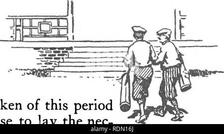 . La semina e la cura dei campi da golf. Campi da golf; graminacee. La semina e la cura dei campi da Golf fatto sotto la direzione di un esperto e, se possibile, dovrebbe essere completato sei mesi prima della semina, per consentire - "ts^k^^ la sedimentazione delle trincee. È opportuno avvalersi di questo periodo nella realizzazione del corso per stendere il nec- essary tubo per irrigazione verdi e fairway. L'in- lo spegnimento di un adeguato sistema di acqua possono essere costosi ma si paga nel lungo termine. Arricchire il suolo di superficie /' n oltre alla humous materiale che è stato arato sotto, una medicazione Foto Stock