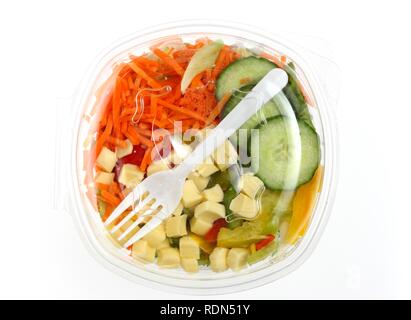 Insalata mista, pranzo, per il consumo immediato Foto Stock