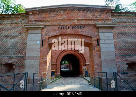 Fortezza, Boyen Gizycko, Warmia-Masuria, Polonia Foto Stock