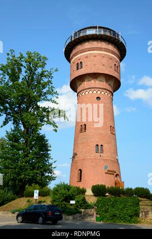 Il museo e il cafe, Water Tower, Gizycko, Warmia-Masuria, Polonia Foto Stock