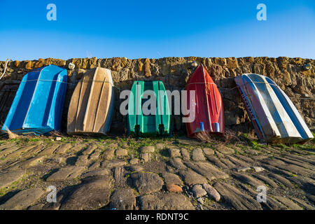 Vista del porto a Dysart in Kirkcaldy , Fife, Scozia, Regno Unito Foto Stock