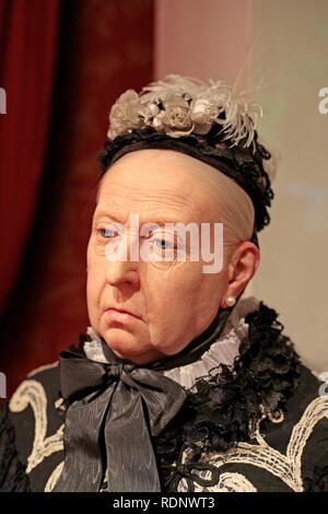 La regina madre come waxwork al Madame Tussauds, London, England, Gran Bretagna, Europa Foto Stock
