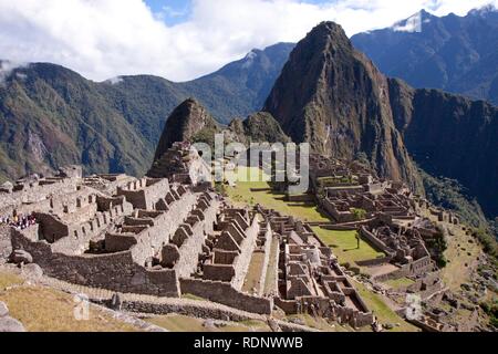 Machu Picchu sito, Perù, Sud America Foto Stock