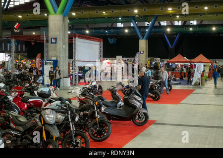 Malaga, Spagna - 20 maggio 2018. Salone Moto & Bike Andalucía, città di Malaga, Spagna Foto Stock