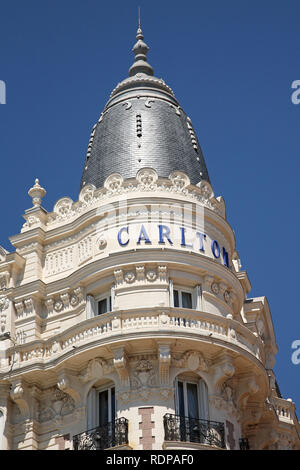 Carlton Hotel, Cannes nel sud della Francia Foto Stock