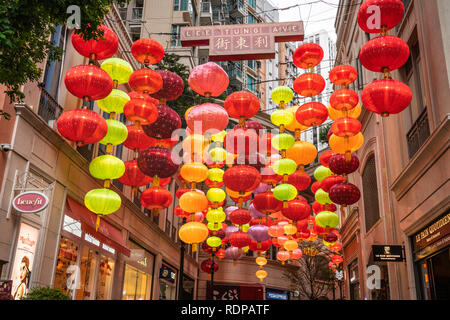 Lanterne cinesi, Hong Kong, Cina Foto stock - Alamy