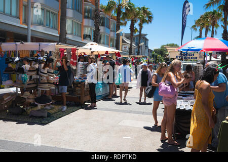 24 dicembre 2018, Bondi Sydney Australia: Streetview di Bondi street market di Sydney Australia Foto Stock