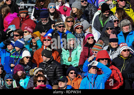 KILLINGTON, Stati Uniti d'America - 24 novembre: una vista generale durante la Audi FIS Coppa del Mondo di Sci Alpino Femminile di slalom gigante con il 24 novembre 2018 in Killington USA. Foto Stock