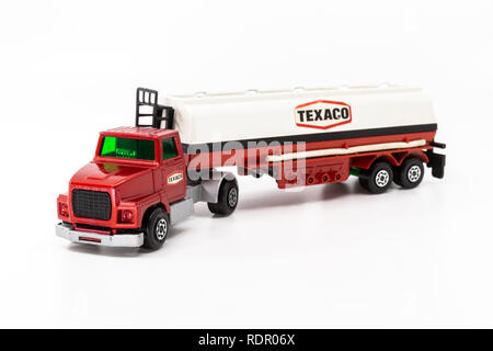 Matchbox Super Re K-16 Ford LTS articolata petroliera "Texaco' Foto Stock