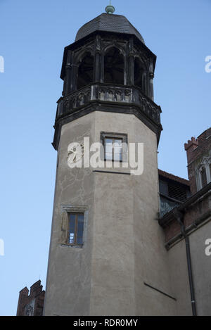 Wittenberg è una città di 50000 abitanti e strettamente collegato a Martin Lutero e la Riforma Protestante qui con la Lutherhaus. Foto Stock