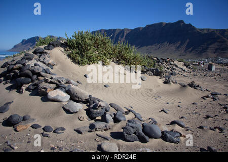 Playa de Famara, Lanzarote, Spagna Foto Stock