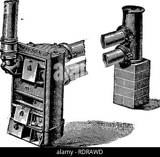 . Costruzione di serre e di riscaldamento: contenenti le descrizioni complete dei vari tipi di serre, stufa case, case di forzatura, pozzi e telai, con indicazioni per la loro costruzione, e anche le descrizioni dei diversi tipi di caldaie, tubazioni e apparecchiatura di riscaldamento in generale, con le istruzioni per il fissaggio della stessa. Serre. 198 Costruzione serra e riscaldamento. Avendo recentemente avuto alcune esperienze con due di tali caldaie sono in grado di consigliare loro e le dimensioni più piccole in particolare come adempimento di ciò che è rivendicato per loro in modo ammirevole. Il "Loughborough " caldaie (Kg. 137), Foto Stock