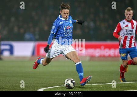 DEN BOSCH, 18-01-2019 ,Stadion De Vliert Keuken Kampioen Divisie, Den Bosch - Top Oss ,Stagione 2018 / 2019, FC Den Bosch player Stefano Beltrame punteggi 2-0 durante il match Den Bosch - Top Oss Foto Stock