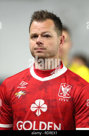 SINT-TRUIDEN, Belgio - 18 Gennaio : Kenny steppa del STVV durante la Jupiler Pro League Match Day 22 tra Stvv e KRC Genk il 18 gennaio 2019 in Sint-Truiden, Belgio. (Foto di Vincent Van Doornick/Isosport) Foto Stock