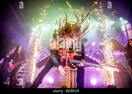 Manchester, Regno Unito. 18 gennaio, 2019. Avatar di eseguire al Ritz, Manchester, Regno Unito. Credito di Manchester: Gary Mather/Alamy Live News Foto Stock