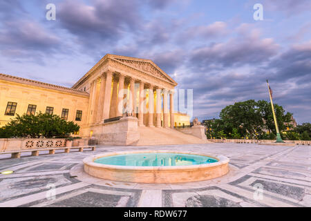 La Corte suprema degli Stati Uniti nella costruzione di Washington, DC, Stati Uniti d'America. Foto Stock