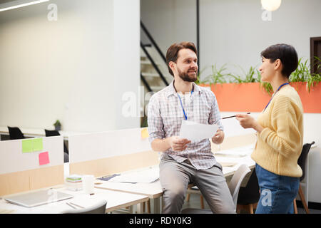 I banchieri a lavoro Foto Stock