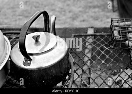 Caffè sulle braci in Sud Africa Foto Stock