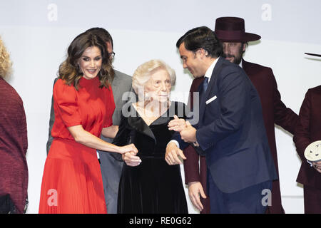 Regina Letizia di Spagna assiste la 5a Nazionale Fashion Awards di Madrid in Spagna con: Regina Letizia di Spagna dove: Madrid, Spagna Quando: 19 Dic 2018 Credit: Oscar Gonzalez/WENN.com Foto Stock