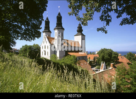 GOTLAND Visby la Cattedrale di St Mary Foto Stock