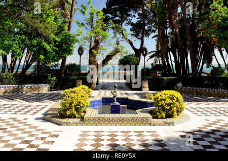 La baia di Cadice, visto dal San Carlos pareti a Alameda Apodaca. Foto Stock