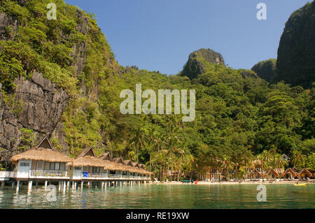 El nido resort Miniloc island, arcipelago Bacuit, PALAWAN FILIPPINE, Asia sud-orientale, Asia Foto Stock