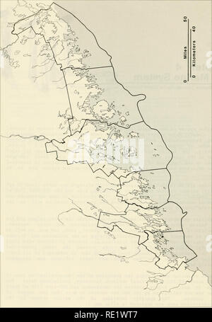 . Una caratterizzazione ecologica delle zone costiere Maine (a nord e a est di Cape Elizabeth). Ecologia costiera -- Maine. . Si prega di notare che queste immagini vengono estratte dalla pagina sottoposta a scansione di immagini che possono essere state migliorate digitalmente per la leggibilità - Colorazione e aspetto di queste illustrazioni potrebbero non perfettamente assomigliano al lavoro originale. U. S. pesci e fauna selvatica Servizio; Fefer, Stewart I; Schettig, Patricia A. Newton angolo, messa. : Dipartimento dell'Interno, U. S. pesci e fauna selvatica, servizio Regione Nordest Foto Stock