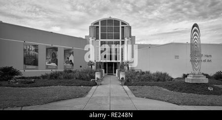 Samuel P. Harn Museum of Art sul campus della University of Florida su Hull Road a Gainesville, Florida Foto Stock
