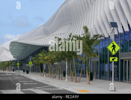 Ingresso al Miami Beach Convention Center a 1901 Convention Center Drive a Miami Beach, Florida Foto Stock