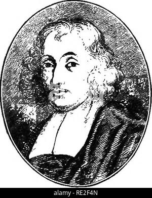 . Fondamenti di botanica. La botanica. Sementi di piante del cuscinetto 453 403. Elementi essenziali di un seme.-In cicadee e pini abbiamo visto realizzato il primo passo necessario per la produzione di un germe autentico, cioè la ritenzione entro il sporangium del megaspore e la femmina gameto- phyte a cui esso dà luogo. Il passo finale è stata la forma- zione di un embrione, che di solito si appoggia (prima di procedere a sviluppare in un adulto sporofito. Con pochi excep- zioni, la caratteristica distintiva di un seme è un embrione di appoggio. L'embrione può o può non essere circondato da nutrire-. FiG. 337.-John Ray (1628-1705). Un Foto Stock