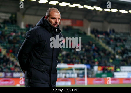 L'AIA - ADO - VVV , Calcetto , Stagione 2018/2019 , Eredivisie , Cars jeans Stadium , 19-01-2019 , VVV venlo trainer coach Maurice Steijn Foto Stock