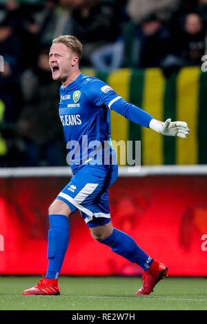 L'AIA - ADO - VVV , Calcetto , Stagione 2018/2019 , Eredivisie , Cars jeans Stadium , 19-01-2019 , risultato 2-4 , ADO Player Mike Havekotte Foto Stock