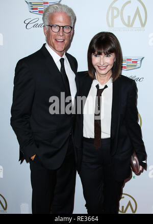 Los Angeles, Stati Uniti d'America. 19 gen 2019. Ted Danson e Mary Steenburgen arrivano al trentesimo produttori annuale Guild Awards tenutosi presso il Beverly Hilton Hotel on gennaio 19, 2019 a Beverly Hills Los Angeles, California, Stati Uniti. (Foto di Xavier COLLIN/Image Press Agency) Credito: Image Press Agency/Alamy Live News Foto Stock