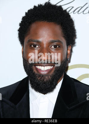 Los Angeles, Stati Uniti d'America. 19 gen 2019. Attore John David Washington arriva al trentesimo produttori annuale Guild Awards tenutosi presso il Beverly Hilton Hotel on gennaio 19, 2019 a Beverly Hills Los Angeles, California, Stati Uniti. (Foto di Xavier COLLIN/Image Press Agency) Credito: Image Press Agency/Alamy Live News Foto Stock