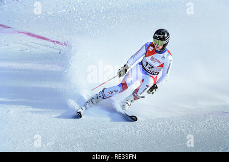 KILLINGTON VT - novembre 24: Lara Gut della SUI nell'area di finitura dopo la seconda esecuzione di slalom gigante su Audi FIS Coppa del Mondo di sci. Foto Stock