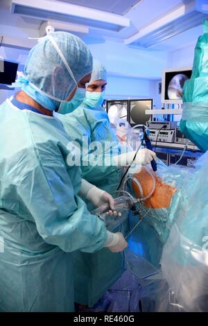 Artroscopia dell'anca, anca endoscopia, chirurgia minimamente invasiva per l'anca Foto Stock