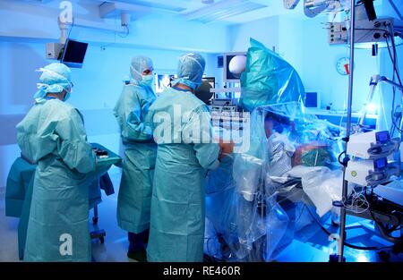 Artroscopia dell'anca, anca endoscopia, chirurgia minimamente invasiva per l'anca Foto Stock